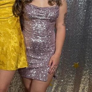 Winsdor Pink Mini Dress